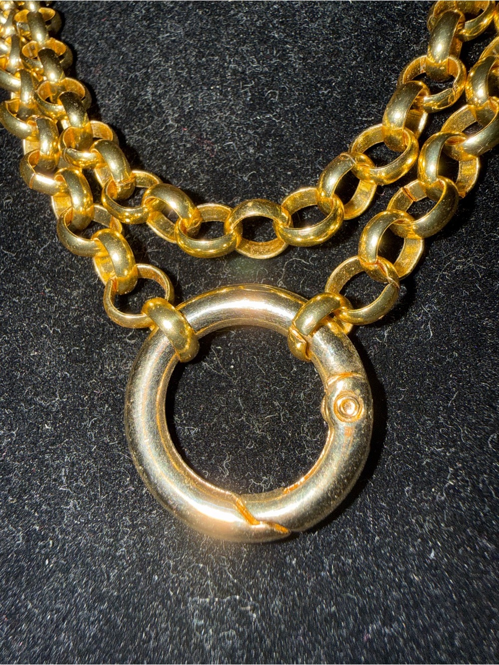 Gold-Tone lightweight Pendant Chain Necklace - Women Jewelry - Picture 4 of 4